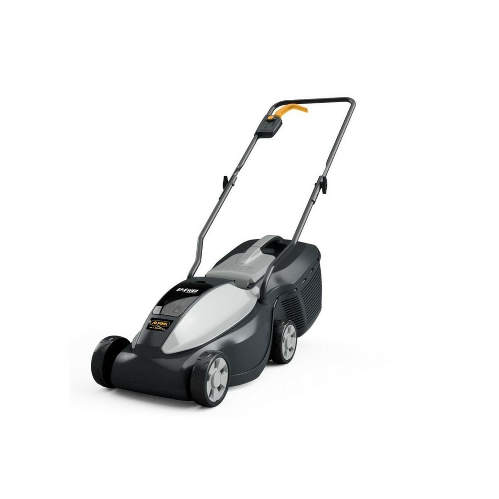 Tondeuse à batterie lithium-ion alpina 20v / 4ah + chargeur panier 30l 150m2