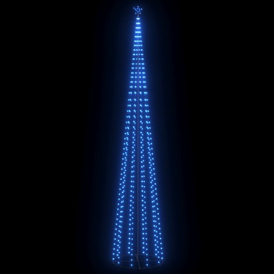 Sapin de noël cône 752 led bleues décoration 160x500 cm
