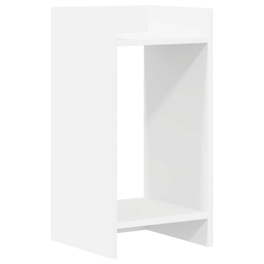 Support de plante blanc 30 x 30 x 60 cm bois d'ingénierie