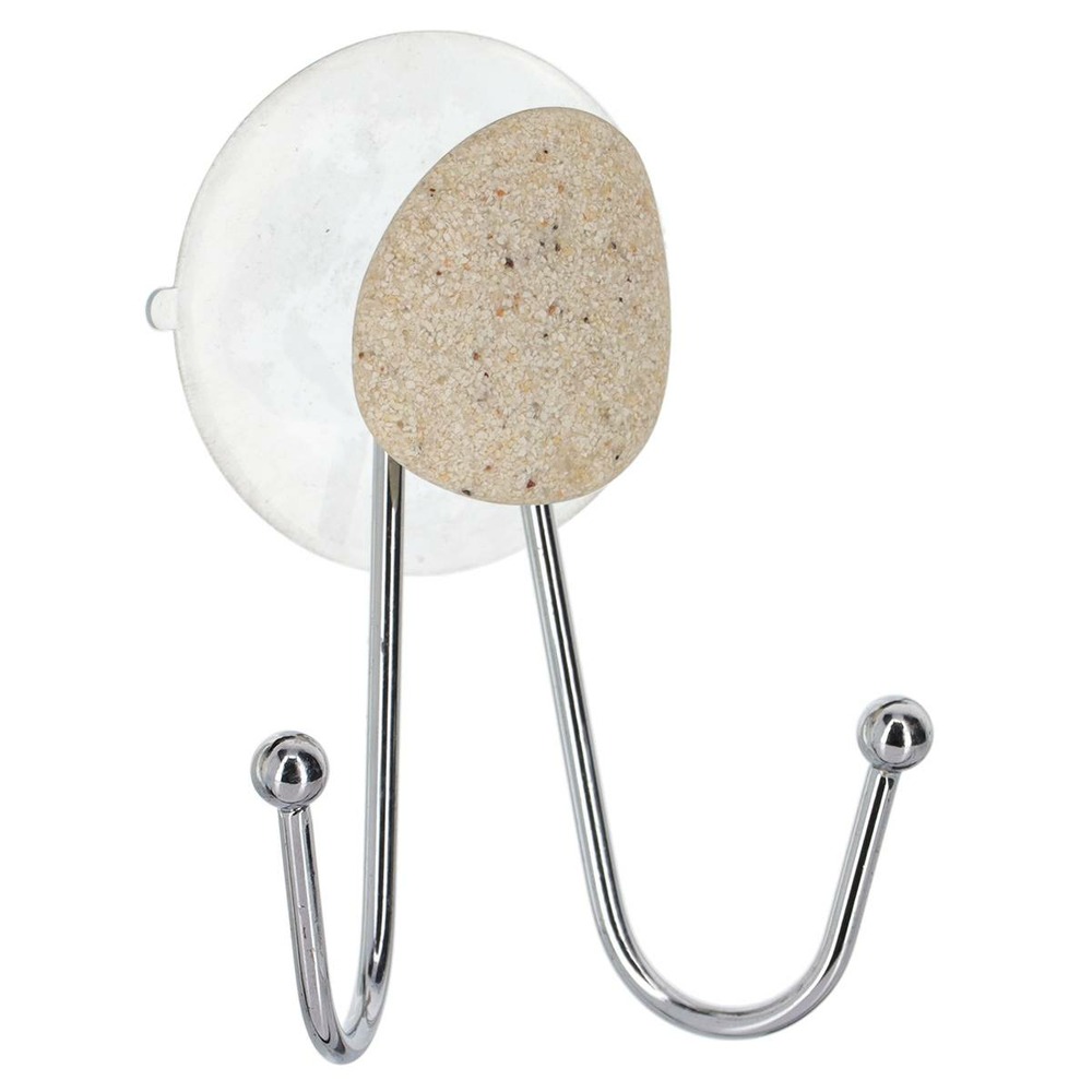 Double crochet metal sur 1 ventouse/1 deco - galet