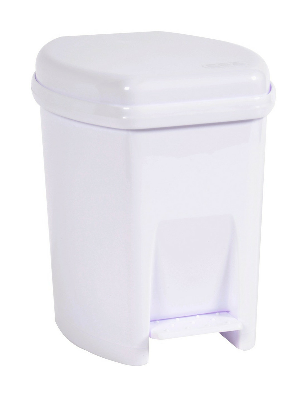 Poubelle plastique 6 l blanc