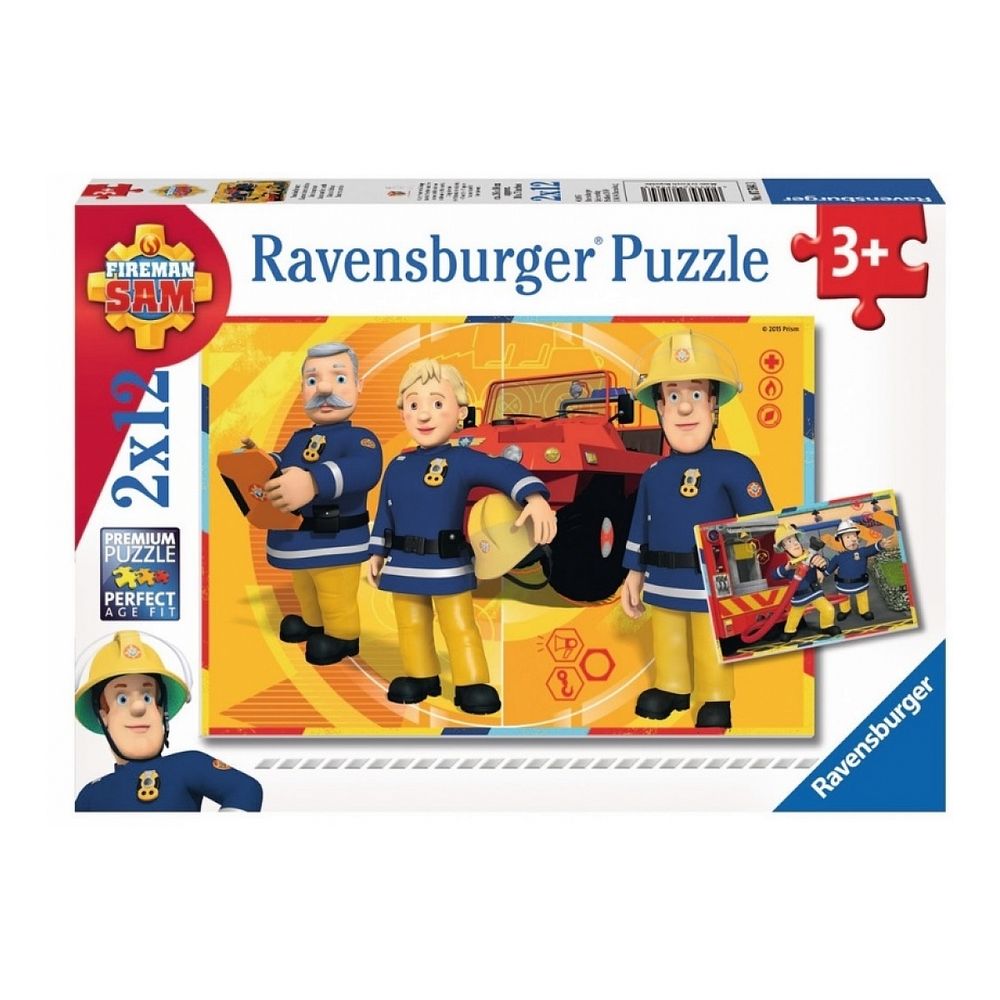 Puzzle 2x12p sam en intervention sam le pompier
