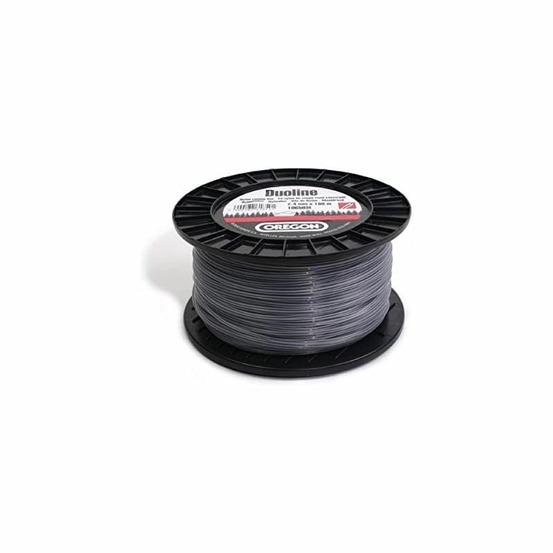 Fil débroussailleuse rond duoline transparent/noir ø4.0mm/64m oregon 581220