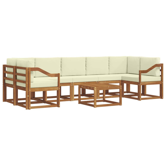 Ensemble de canapés d'extérieur 8 pcs naturel et crème