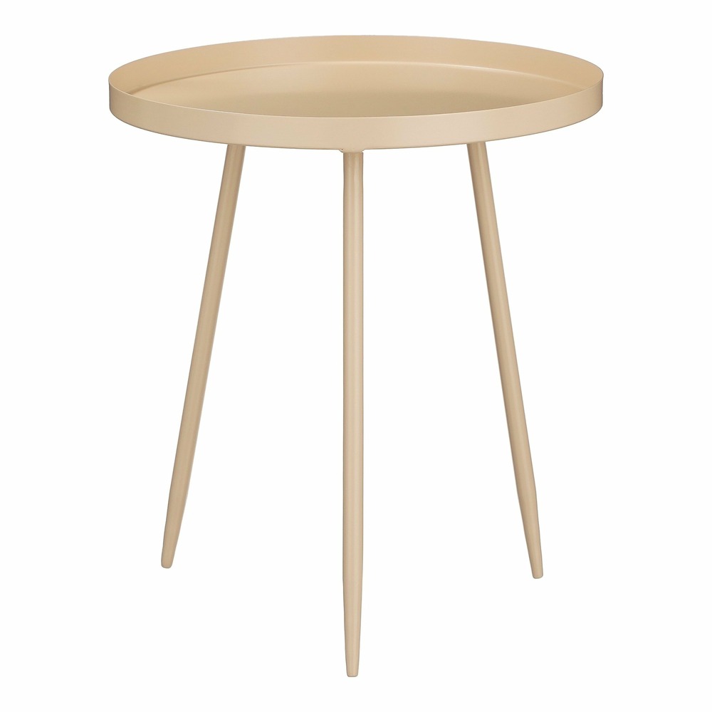 Mica decorations - table d'appoint en métal beige h44