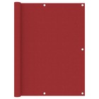 Écran de balcon rouge 120x500 cm tissu oxford