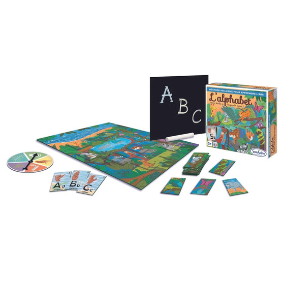 Jeu éducatif sensoriel pour découvrir l'alphabet et la langue des signes