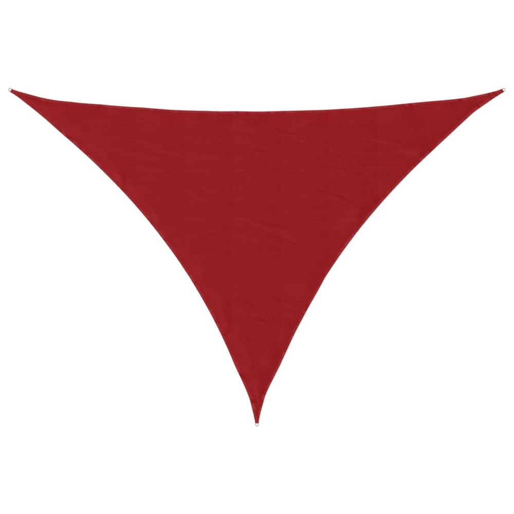 Voile de parasol tissu oxford triangulaire 4x5x5 m rouge