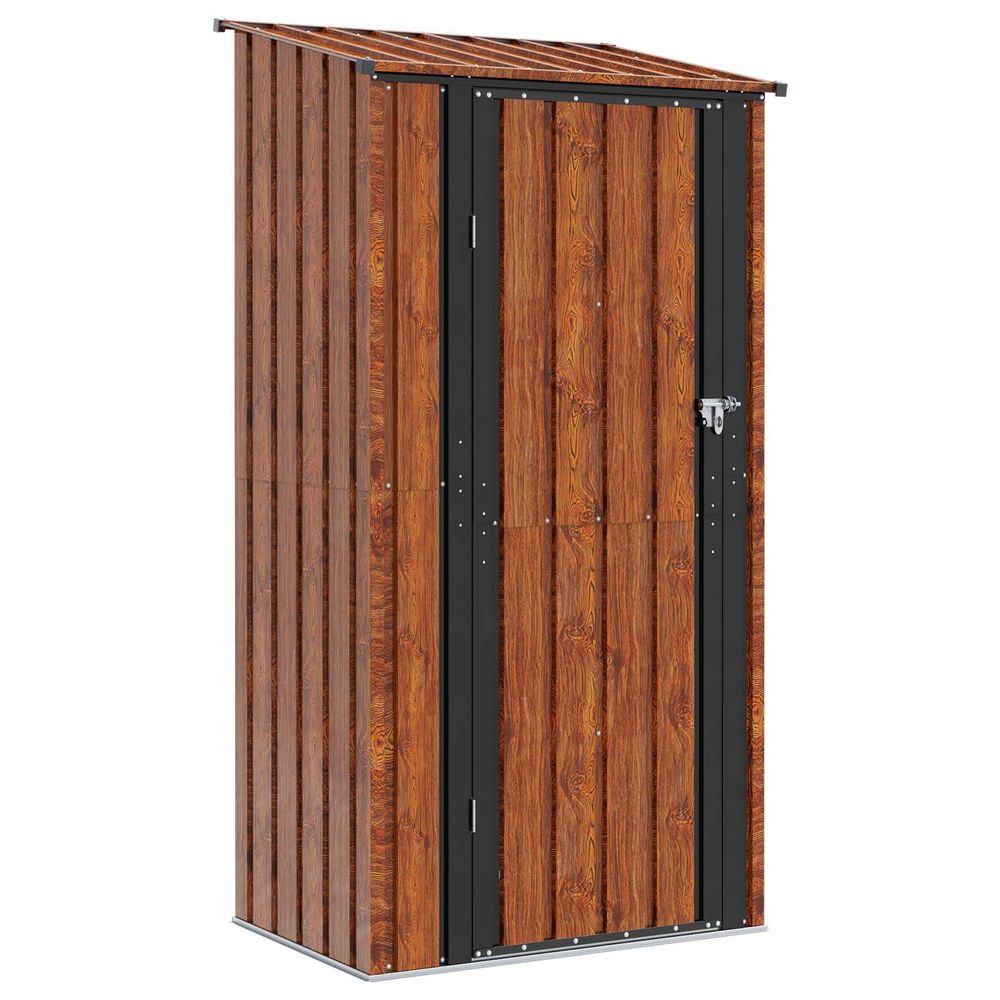 Cabanons de jardin marron 103 x 74 x 200 cm métал