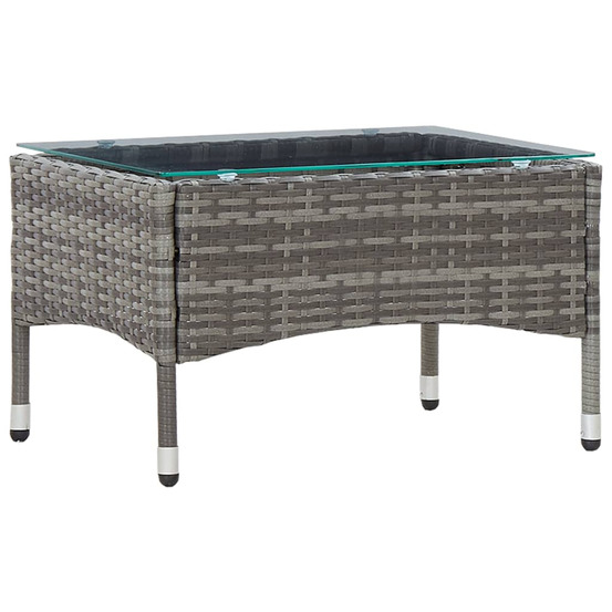 vidaXL Table basse Gris 60x40x36 cm Résine