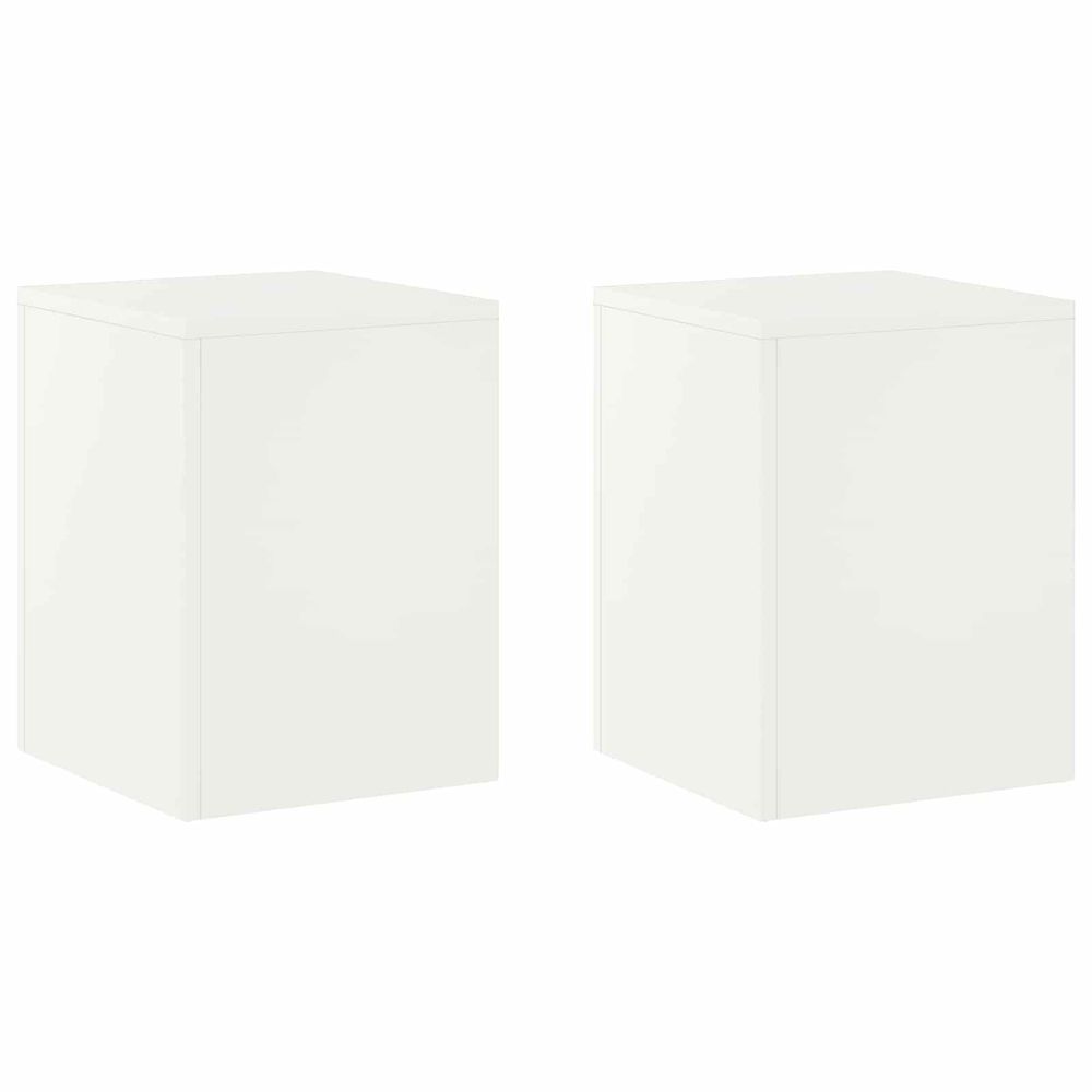 Support de plante 2 pcs blanc 30 x 30 x 40 cm acier