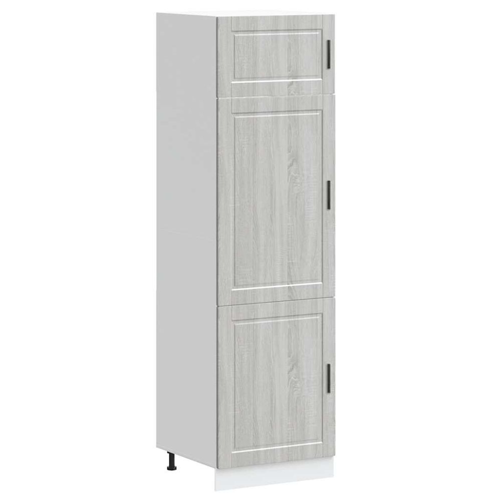 Armoire de cuisine porto sonoma gris bois d'ingénierie