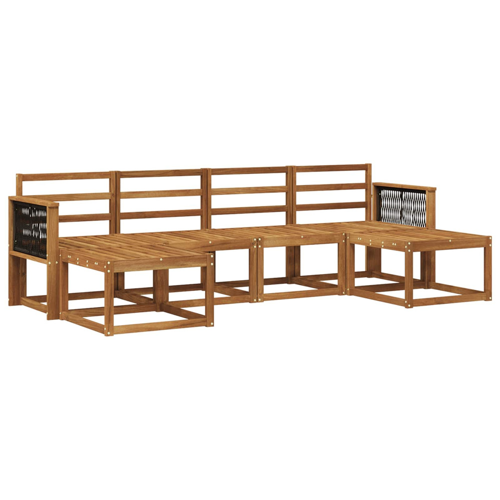 Ensemble de canapés d'extérieur 6 pcs naturel
