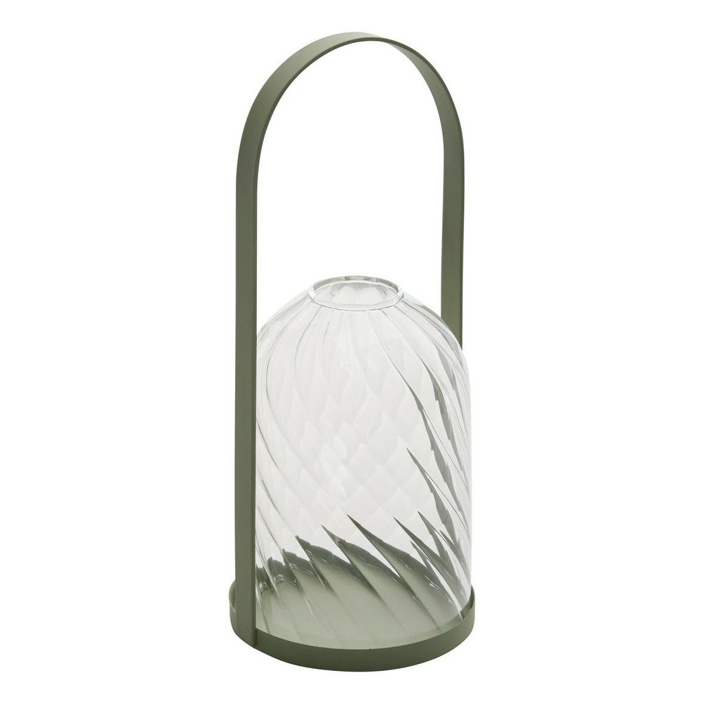 Lanterne fleur de rose h20cm