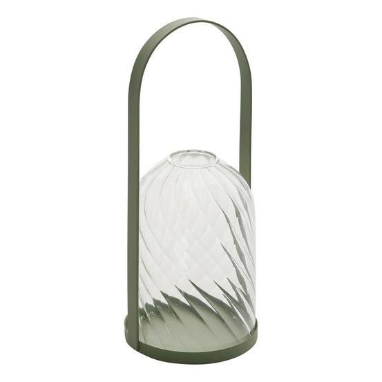 Lanterne fleur de rose h20cm