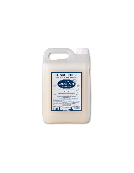 Lessive liquide aux copeaux de savon de marseille 5l - marius fabre