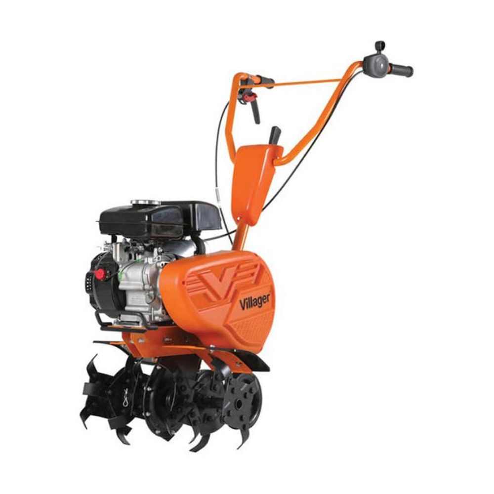 Motobineuse thermique 2,2cv petite largeur 4 fraises protèges plantes villager vtb 4310v