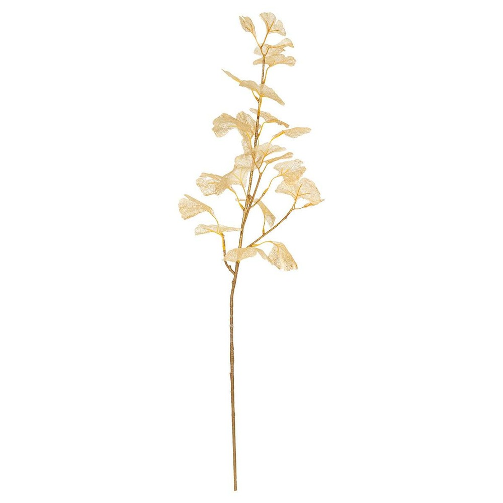 Branche ginkgo doré 77cm