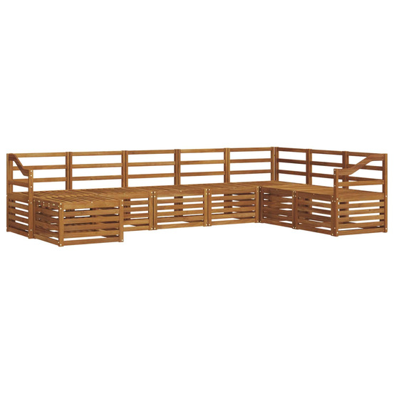 Ensemble de canapés d'extérieur 8 pcs naturel