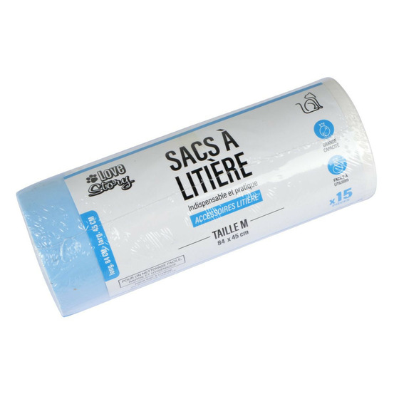 Lot de 15 sacs à litière