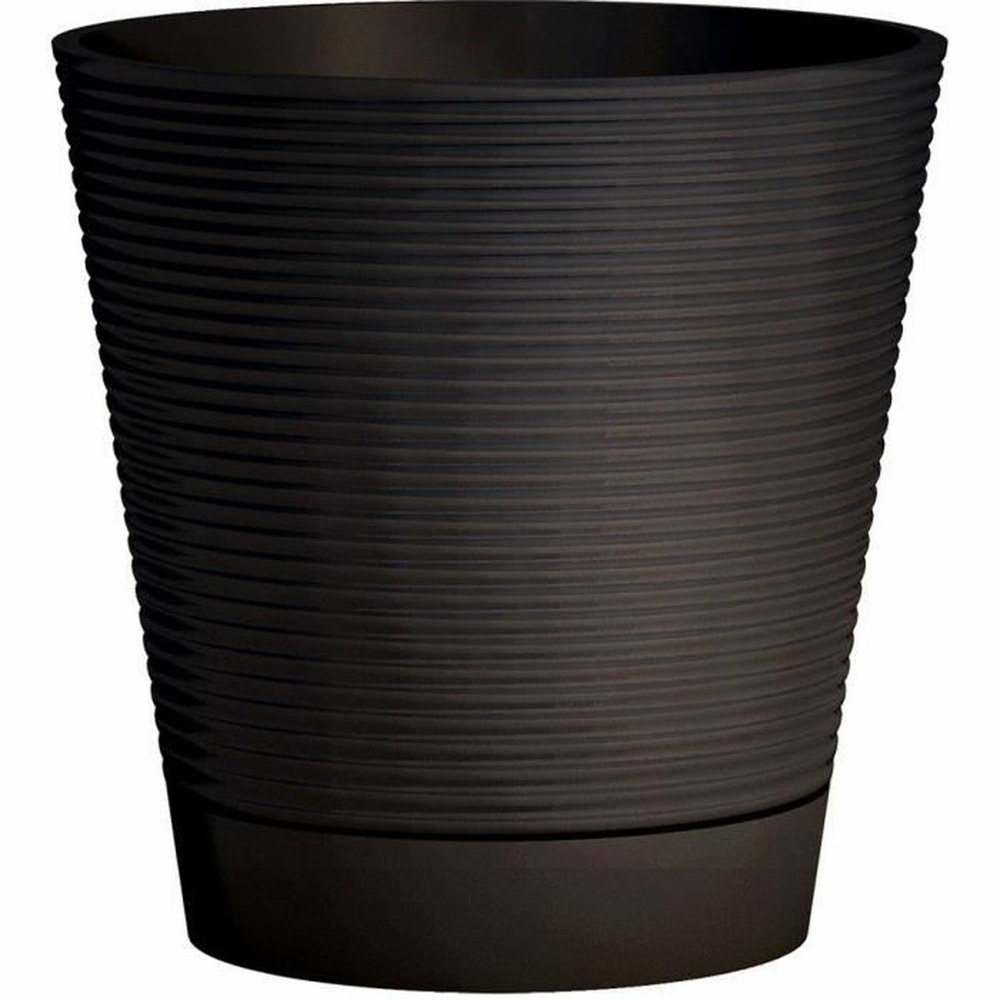 Pot réserve d'eau green care sense noir-anthracite 40 cm - garanti 10ans 100% recyclé
