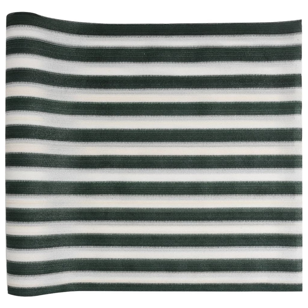 Filet brise-vue vert et blanc 2x10 m pehd 150 g/m²