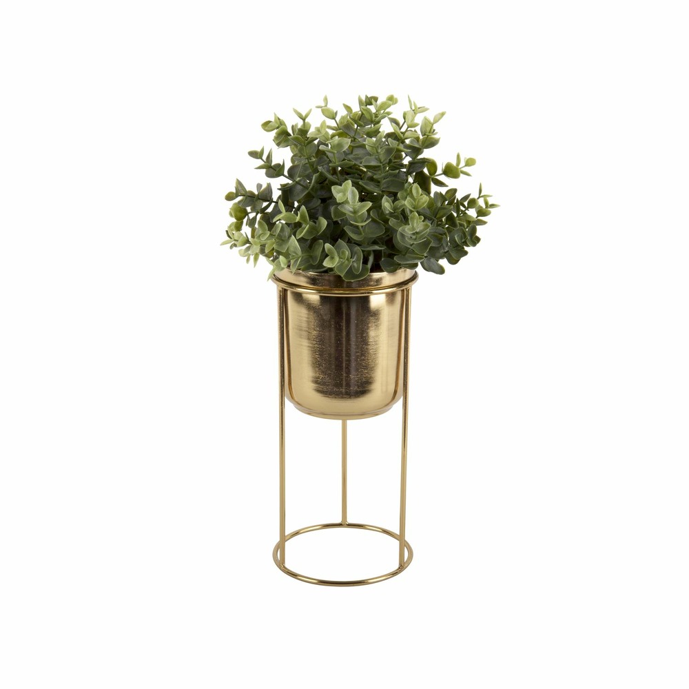 Cache pot design métal tub - doré