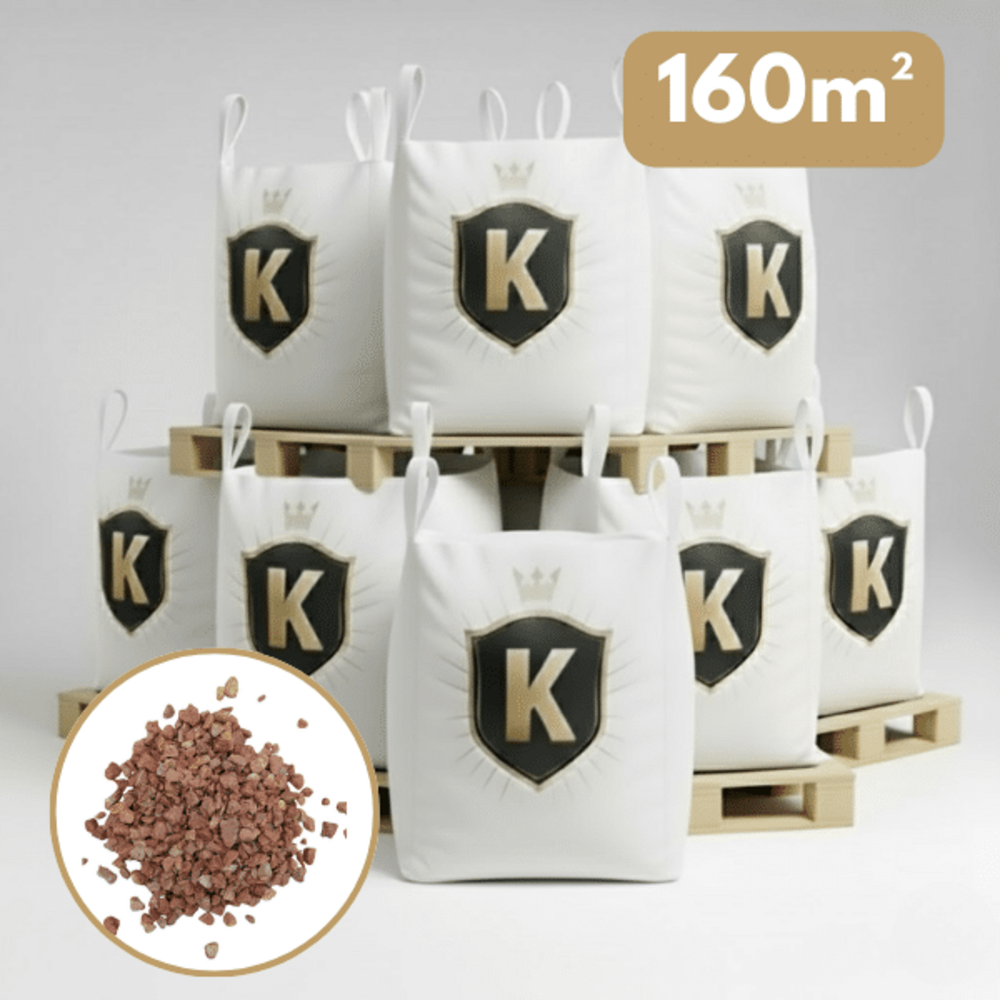 Gravier rose 8/14 mm – pack 8 big bag +/- 1,5t – 160 m²