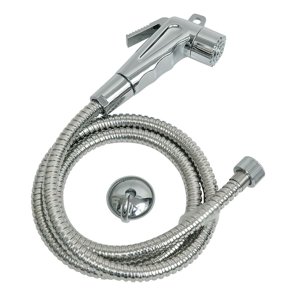 Douchette toilette/flexible acier inoxydable 120cm - chrome