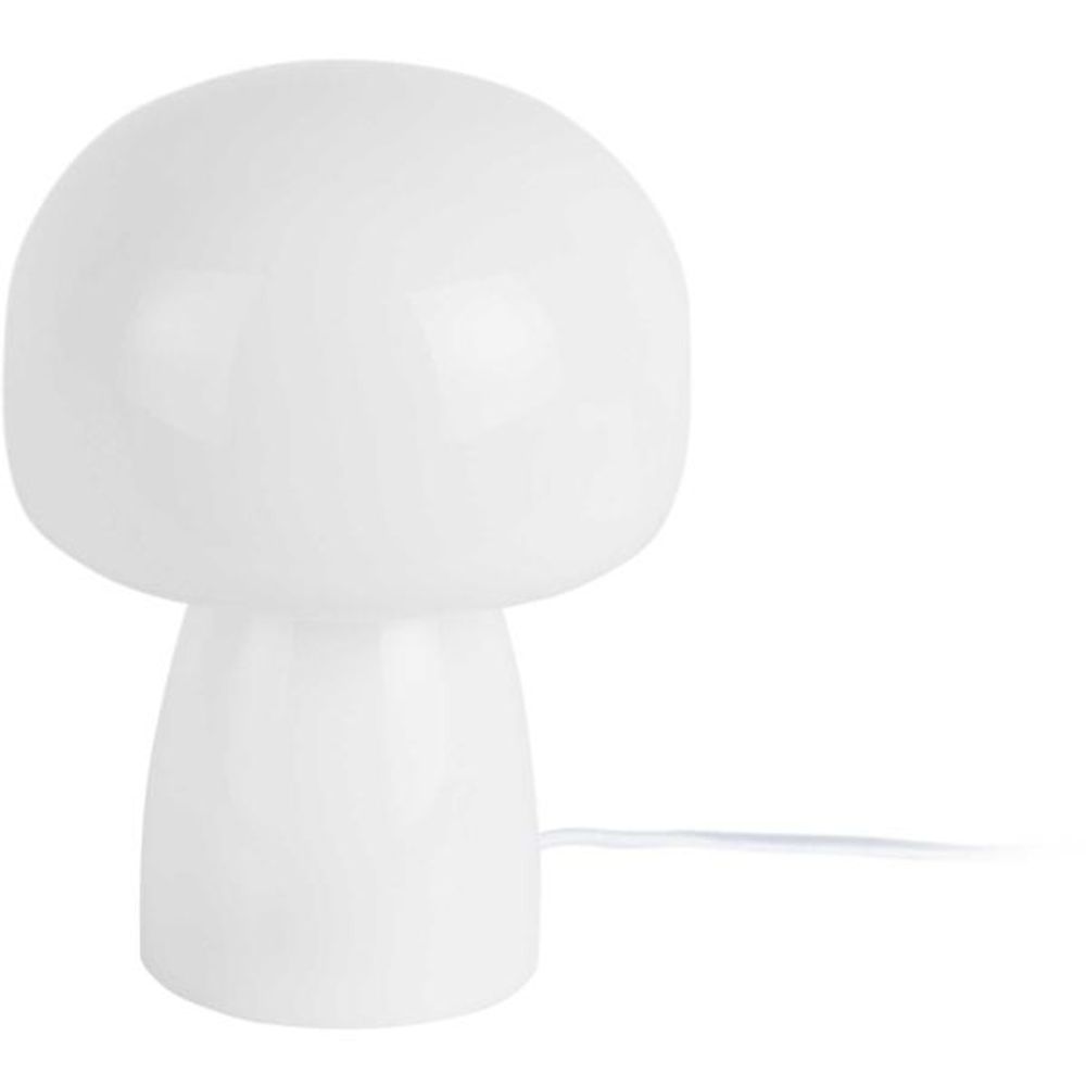 Lampe de table en verre fervor blanc