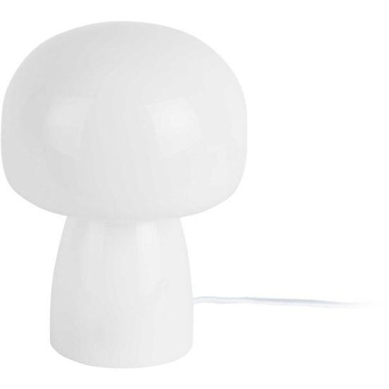 Lampe de table en verre fervor blanc