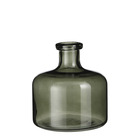 Mica decorations - vase bouteille en verre vert h21.5