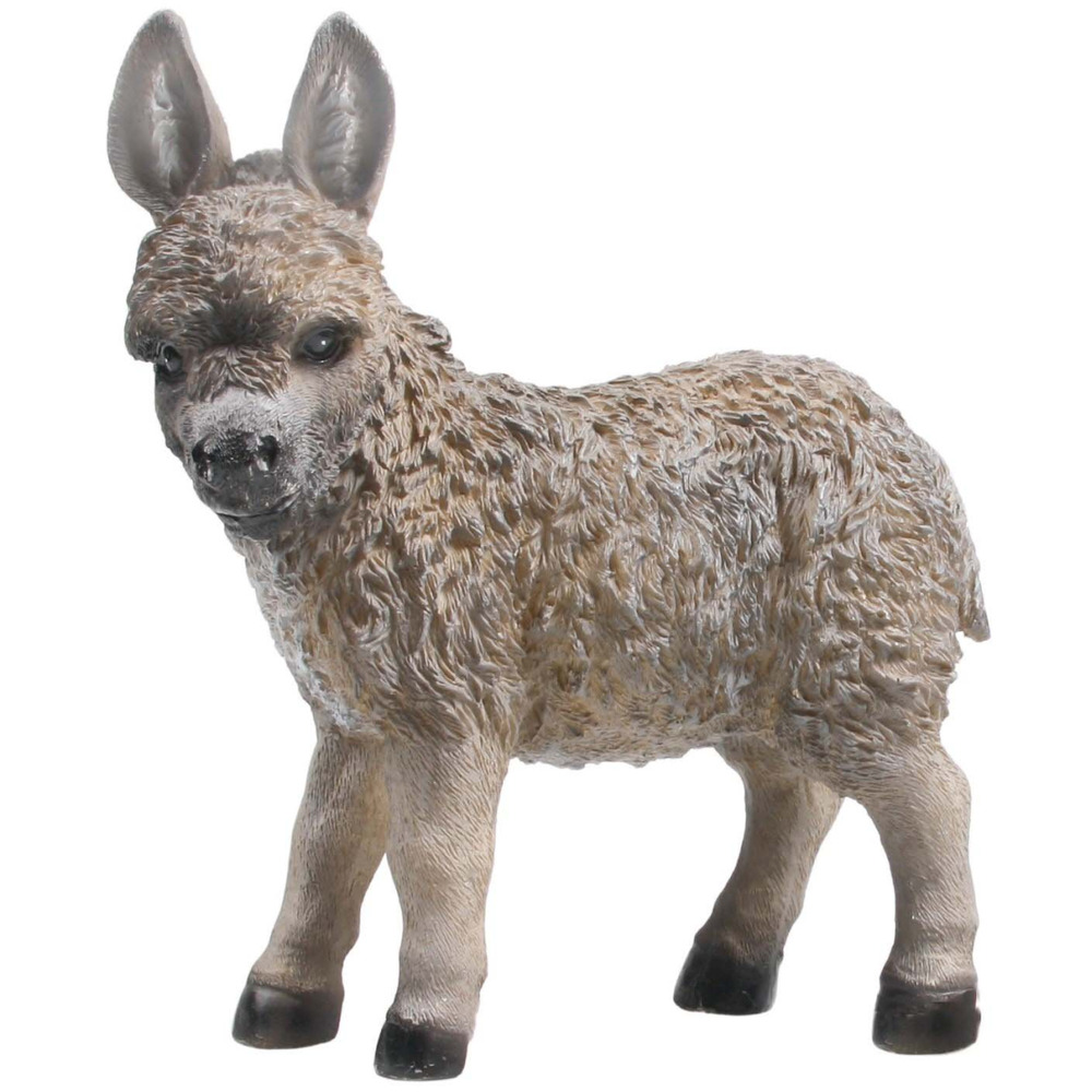 Petit ane décoratif en résine debout 2