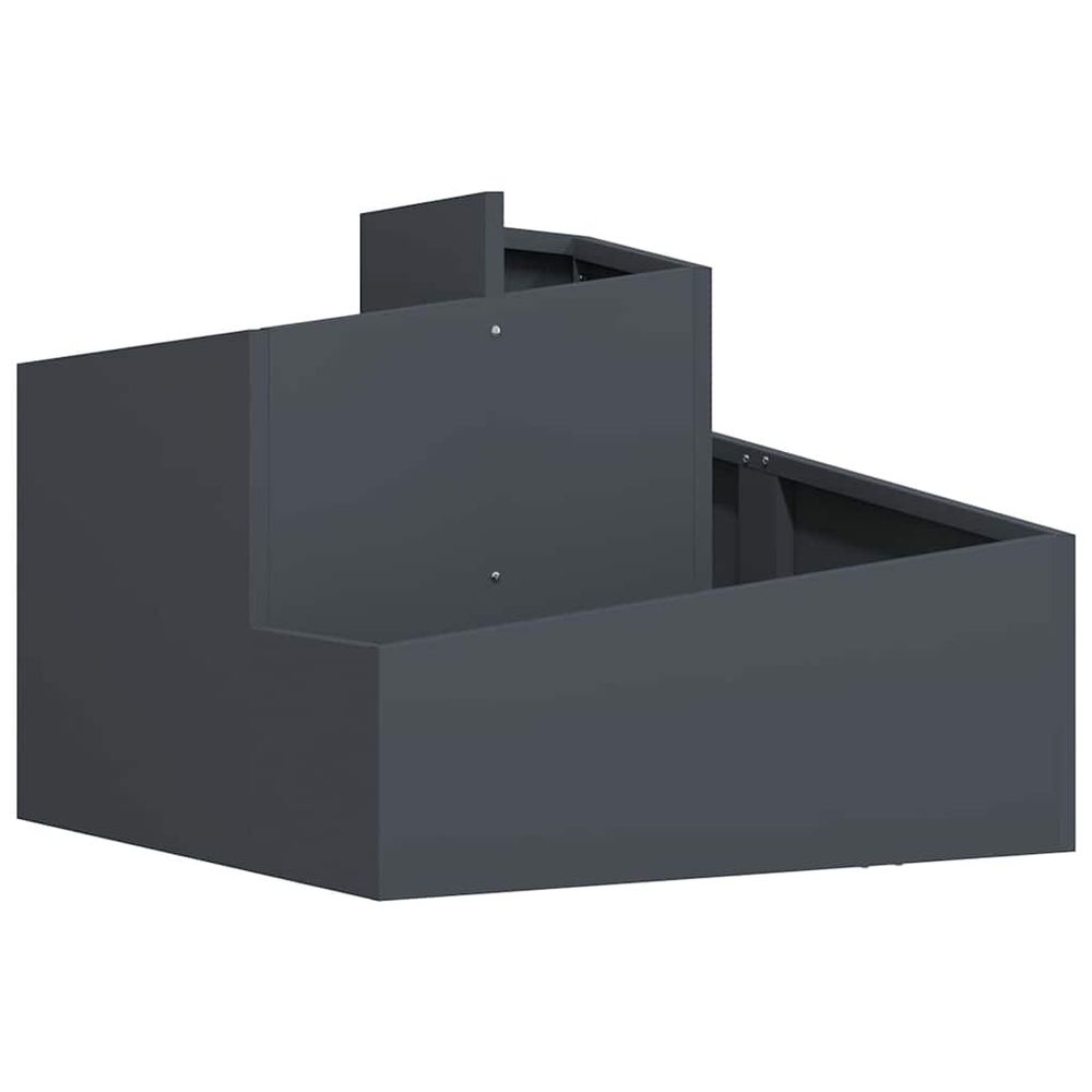 Cache-pot de jardin anthracite 60 x 60 x 50 cm