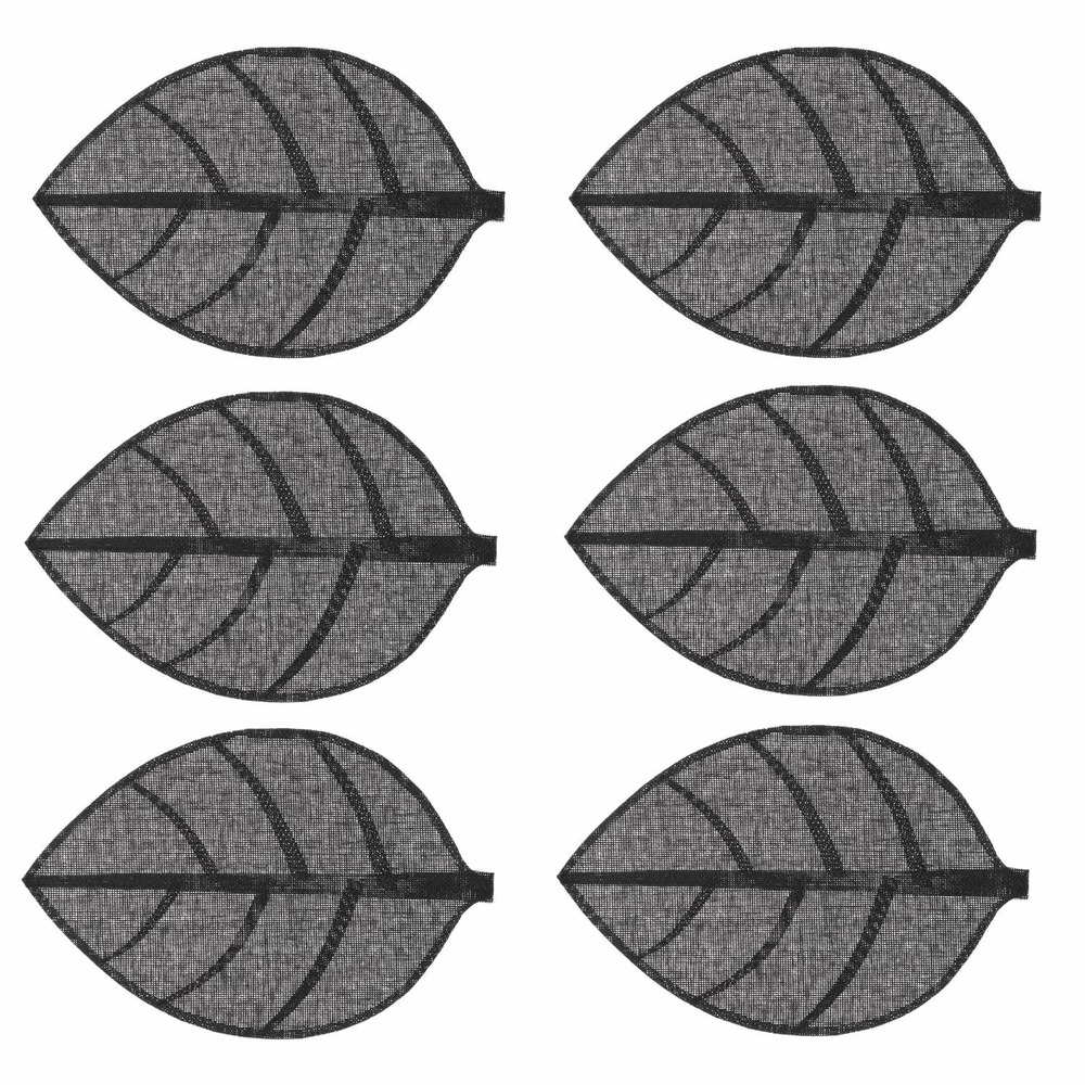 Lot 6x set de table feuille