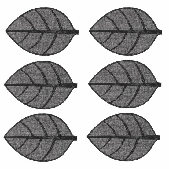 Lot 6x set de table feuille