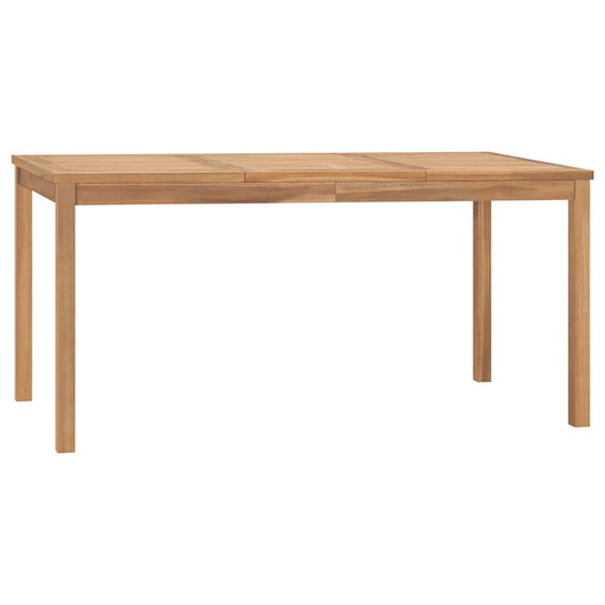 Table à dîner de jardin 160x80x77 cm bois de teck solide