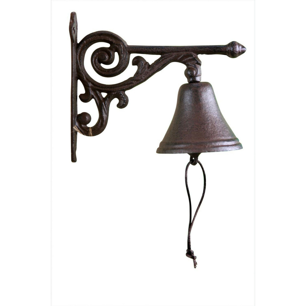 Cloche arabesque fonte fonte marron - décoration d'autrefois