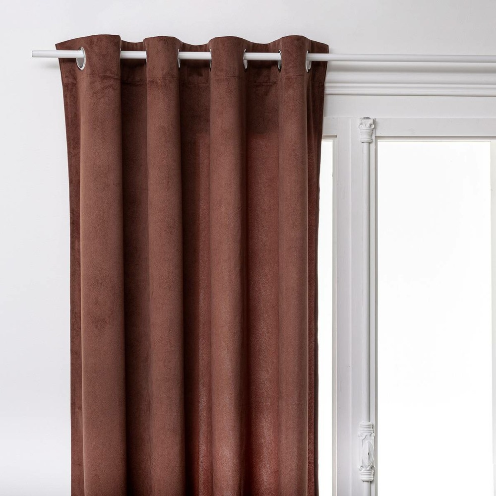 Rideau lilou marron tonka 140x260cm
