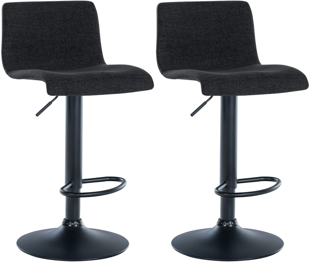 Lot de 2 tabourets de bar en tissu branford