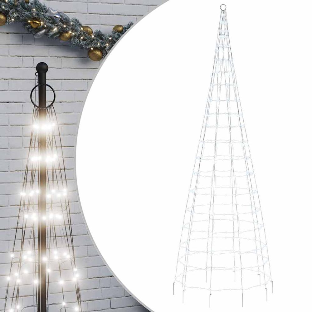 Sapin de noël à led 550 led blanc 300 cm