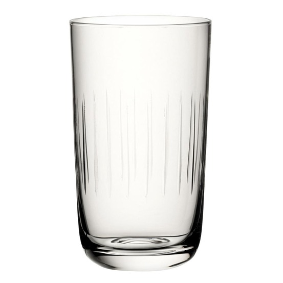 Verres hauts rainurés nid d'abeille raffles 420ml - lot de 6 - utopia