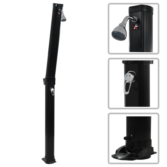 DOUCHE SOLAIRE PLIABLE NOIR 21-(868445)