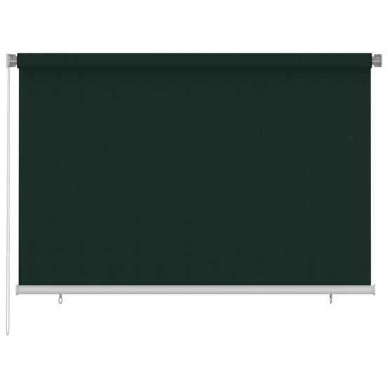 Store roulant d'extérieur 220x140 cm vert foncé pehd