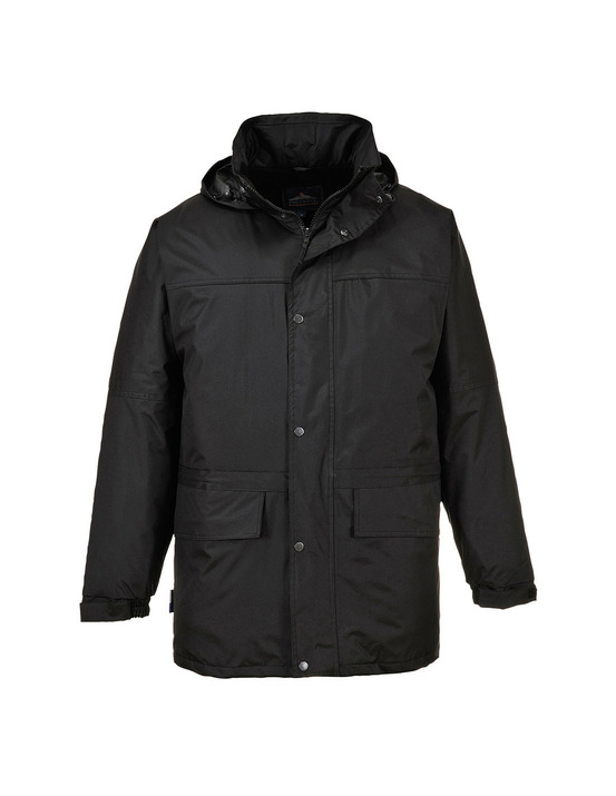 Parka oban doublée polaire couleur : noir taille xxl - portwest