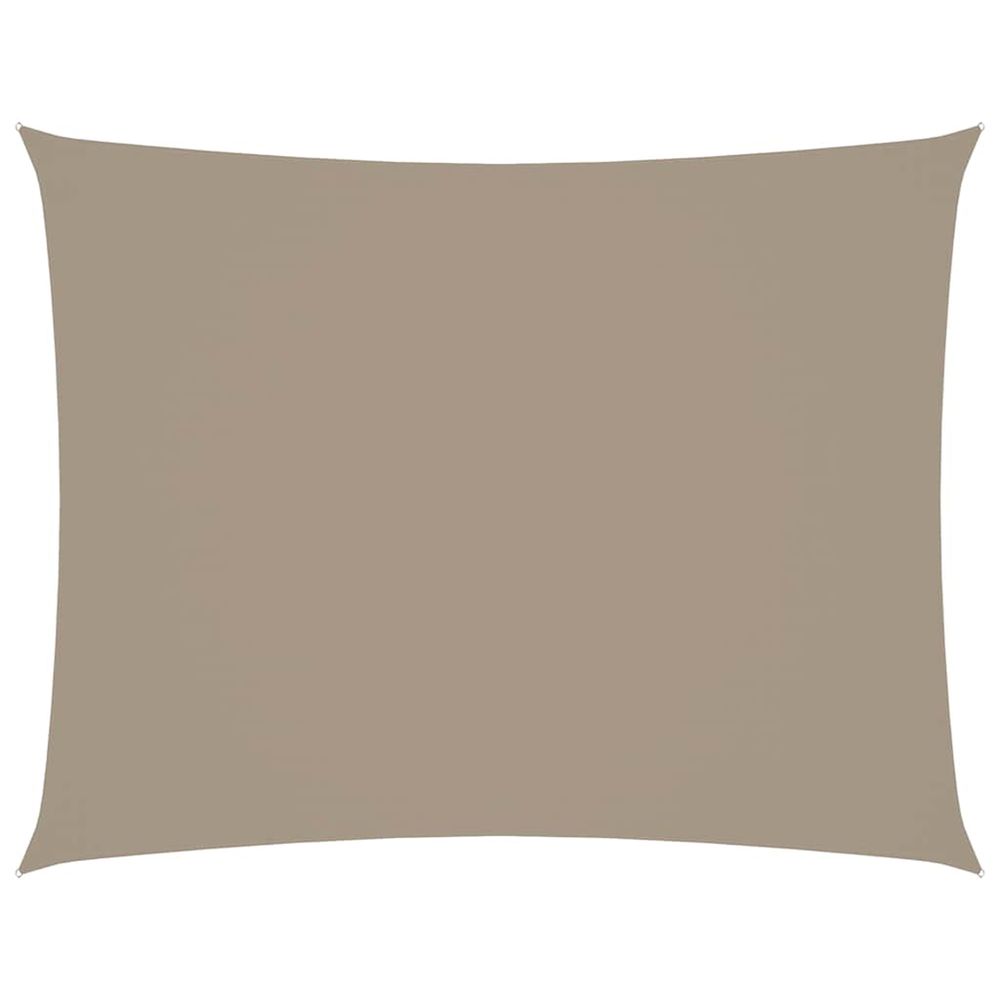 Voile de parasol tissu oxford rectangulaire 2,5x3,5 m taupe