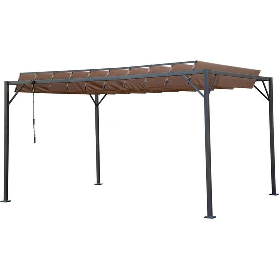 Pergola bioclimatique en tissu