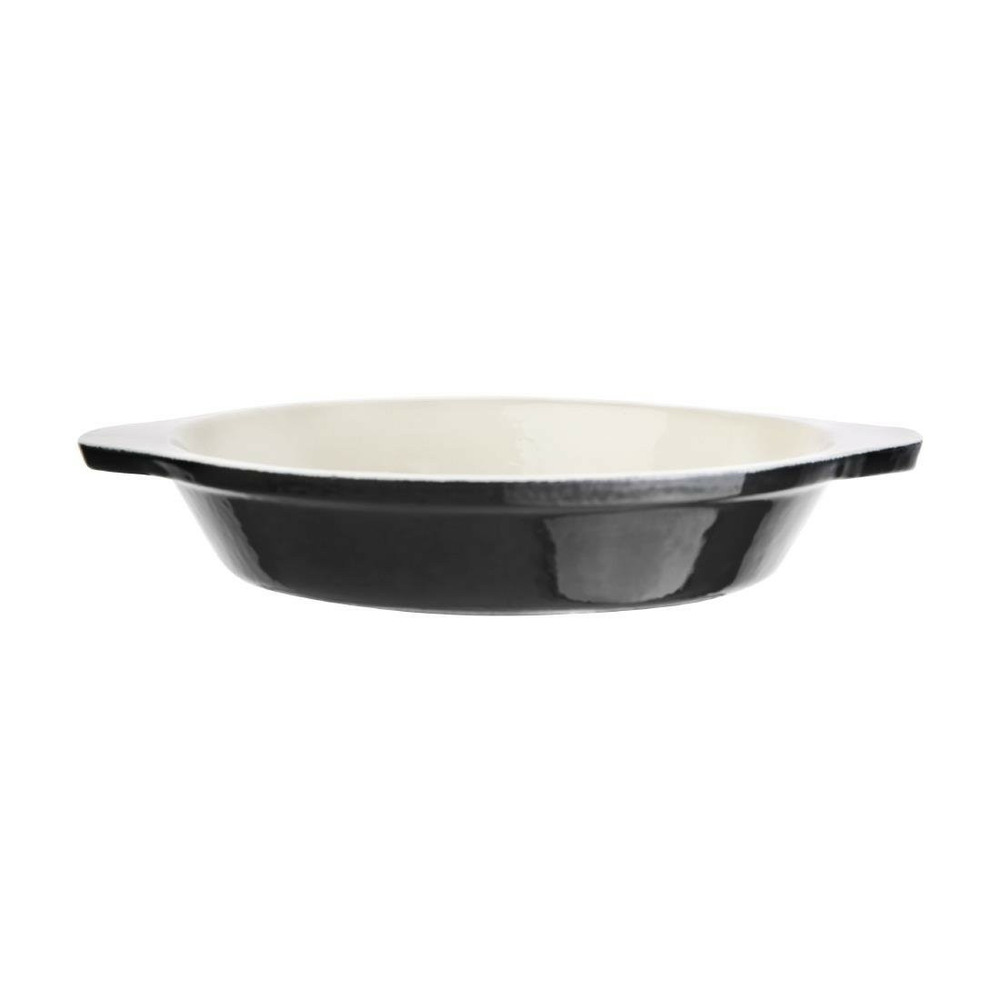 Plat à gratin rond noir vogue 400 ml