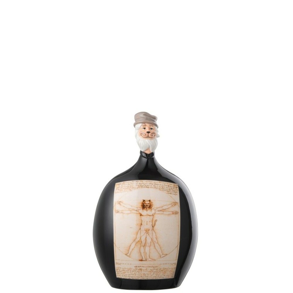 Figurine les chartistes en poterie multicolore 8.5x7.5x14 cm