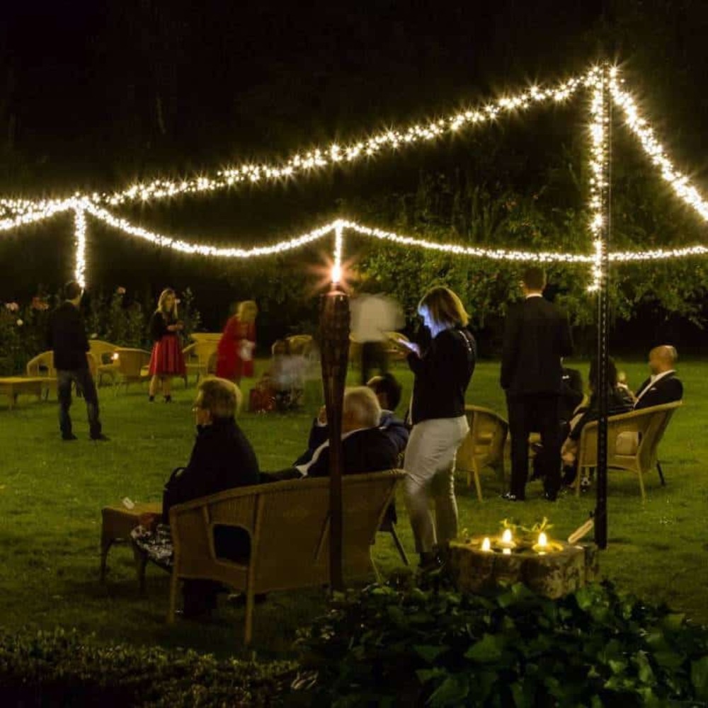 Guirlande boa 12cm 15m 1500 miniled blanc chaud fixe câble transparent lotti